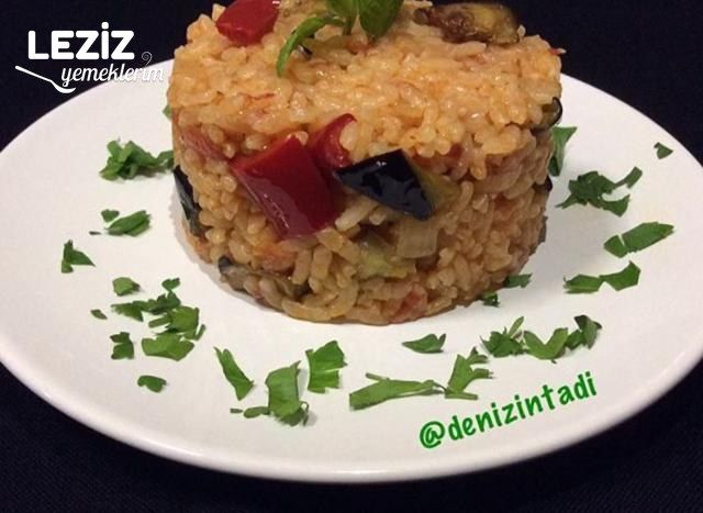 Patlıcanlı Pirinç Pilavı