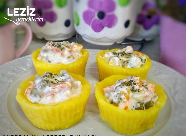 Patates Çanağında Rus Salatası