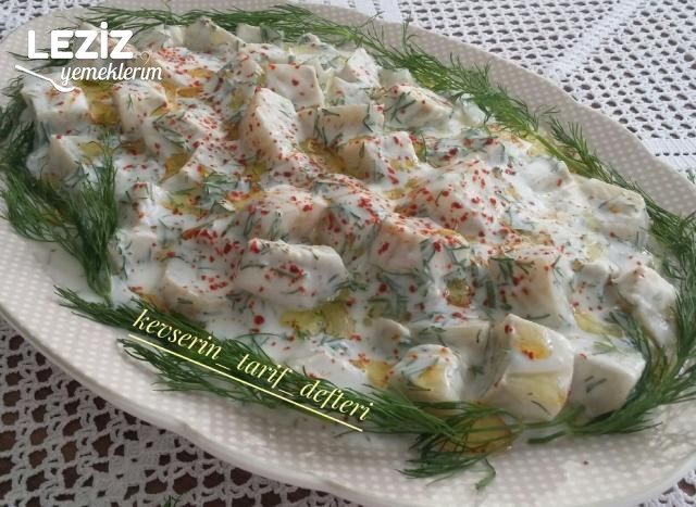 Yoğurtlu Enginar Salatası Yapımı