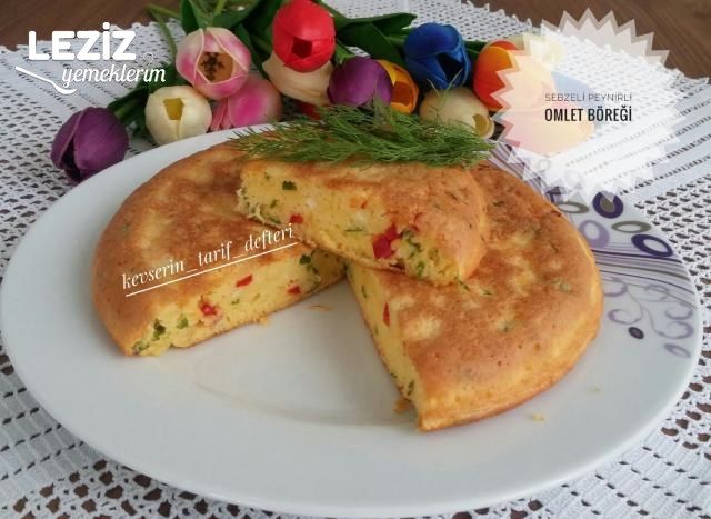 Sebzeli Peynirli Omlet Böreği