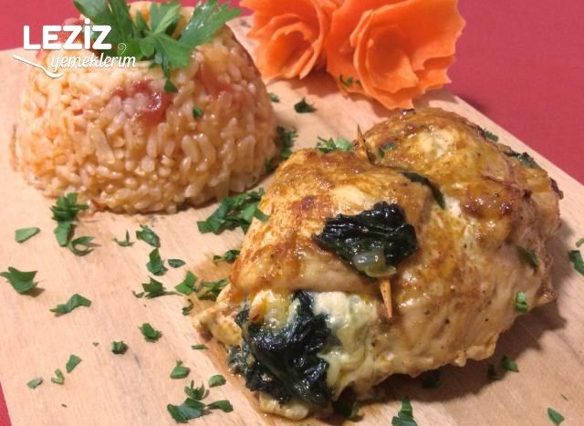 Soyalı Ispanaklı Tavuk Göğüs Rulo