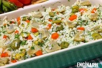Enginarlı İç Baklalı Pirinç Pilavı
