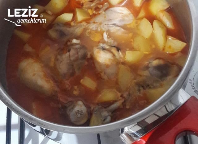 Tavuk Bagetli Patates Yemeği