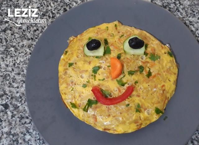 Patatesli Havuçlu Omlet (Çocuklara Özel Kahvaltılık)