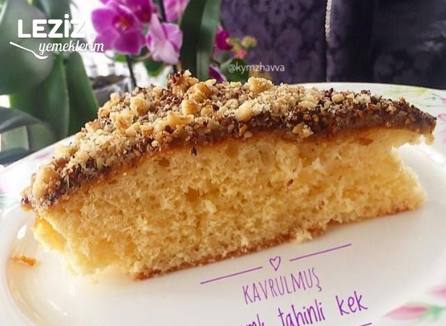 Kavrulmuş Susamlı Tahinli Bomba Kek