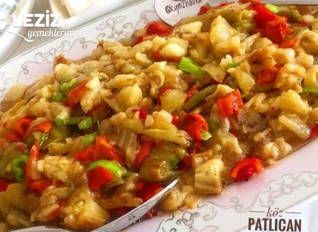 Köz Patlıcan Biber Salatası