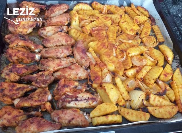 Nefis Sosuyla Fırında Tavuk Patates