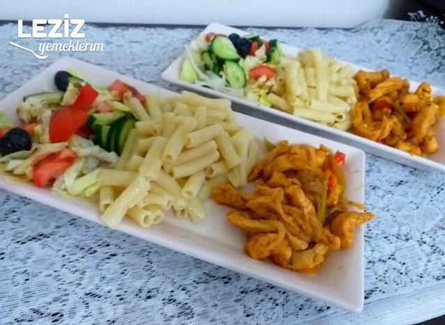 Tavuk Ve Makarna Menüsü