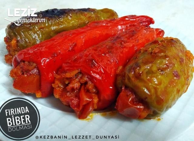 Fırında Nefis Biber Dolması
