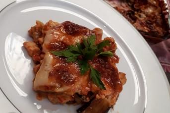 Tavuklu Patlıcan Lazanya
