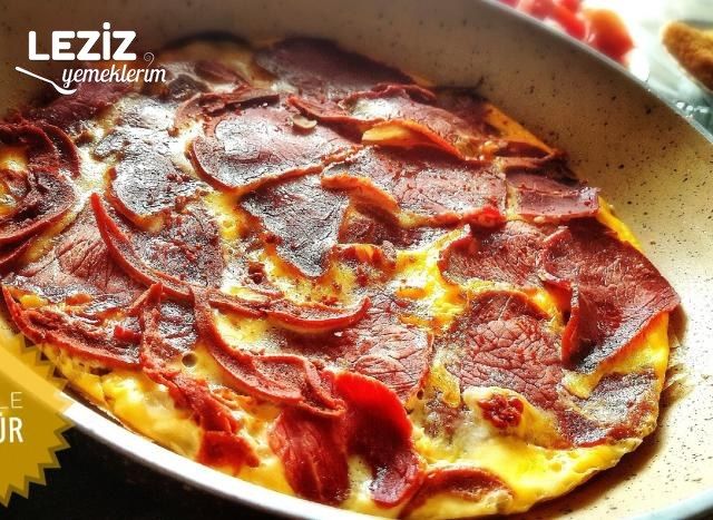 Diyet Pastırmalı Yumurta