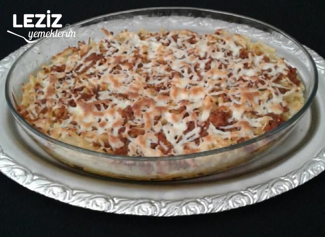 Kıymalı Kaşarlı Fırın Makarna