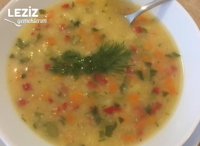 Taneli Sebzeli Mercimek Çorbası