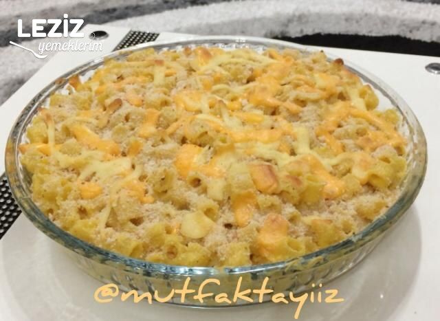 Fırında Peynirli Makarna (Ayrıntılı)