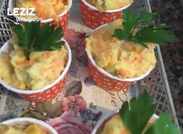 Muffin Kabında Patates Salatası