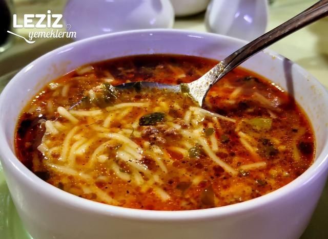 Kıymalı Tel Şehriye Çorbası Tarifi