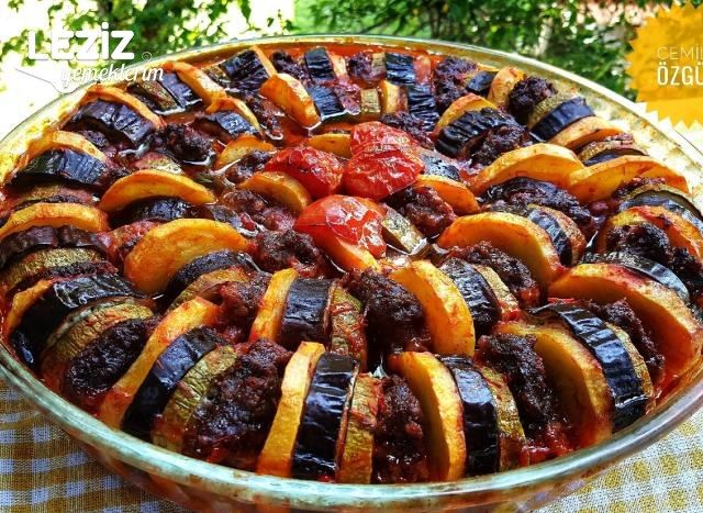 Fırında Kabaklı Patlıcanlı Köfte