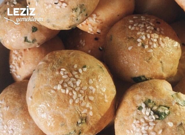 Mayasız Dereotlu Maydonozlu Fit Poğaça