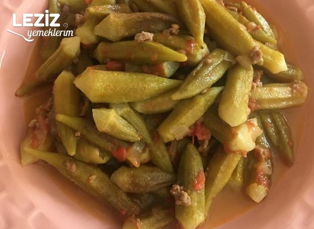 Kıymalı Bol Ekşili Bamya Yemeği