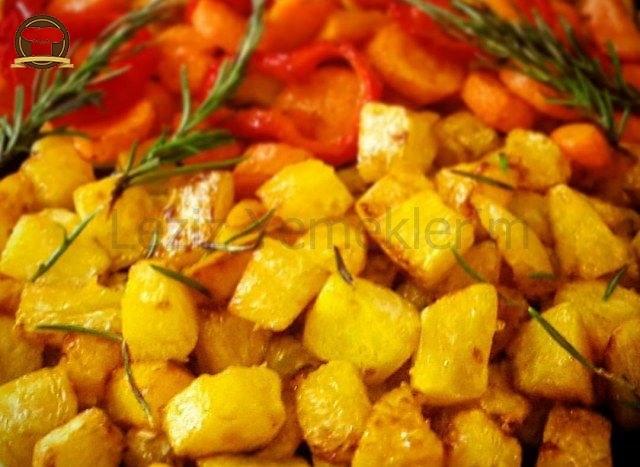 Bal Kabağı, Havuç, Kırmızı Biber Kızartması