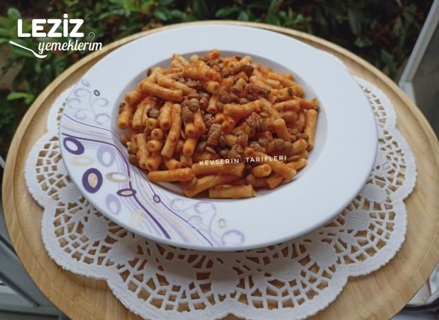 Mercimekli Makarna Tarifi