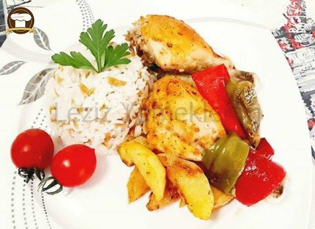 30 Dk Da Fırında Sebzeli Tavuk