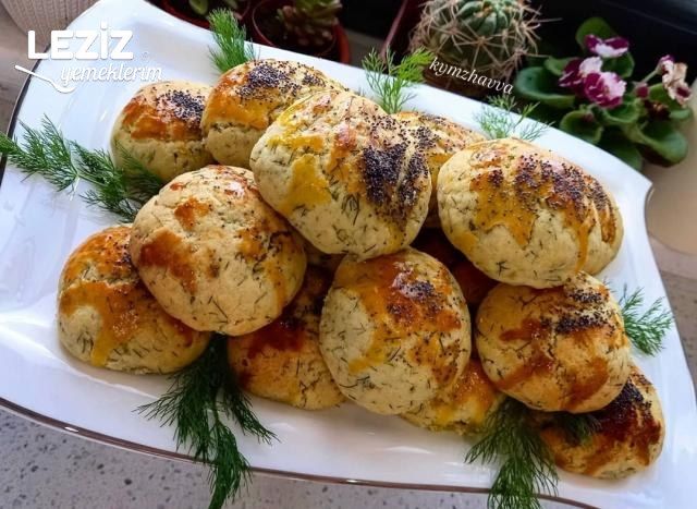Kremalı Kıyır Kıyır Dereotlu Poğaça