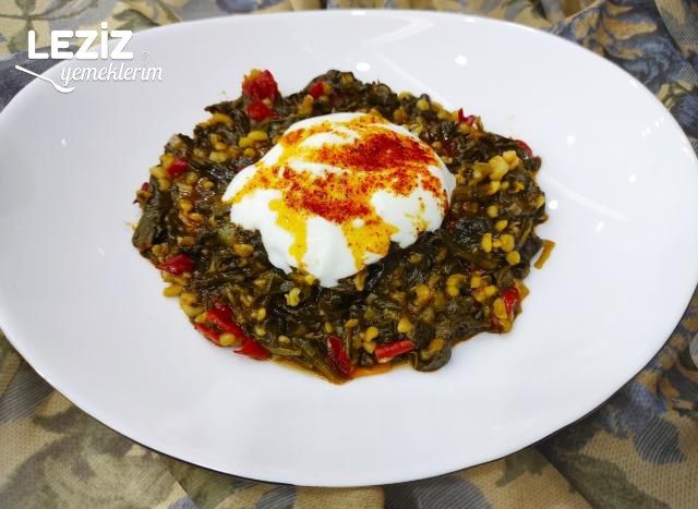 Sarımsaklı Yoğurtlu Bulgurlu Ispanak