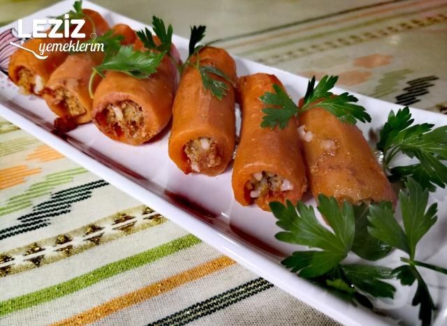 Sağlıklı Nefis Havuç Dolması Tarifi