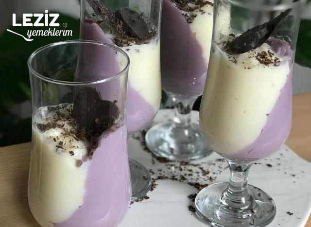İki Renkli Sütlü Nefis Tatlı