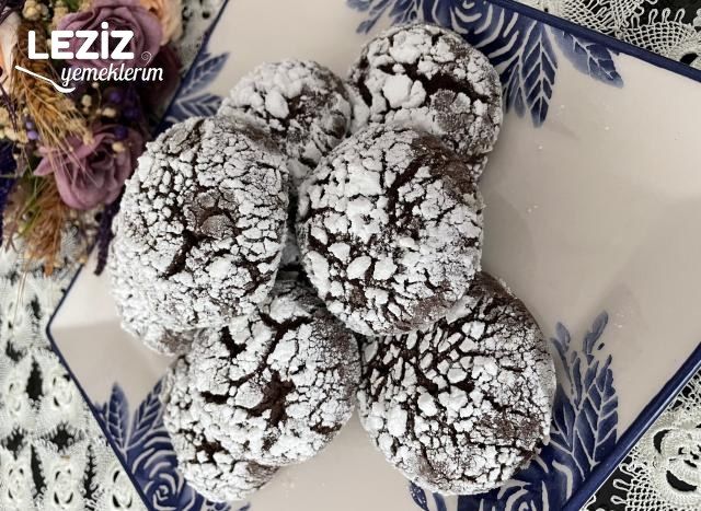 Kakaolu Çatlak Kurabiye (Browni Tadında)