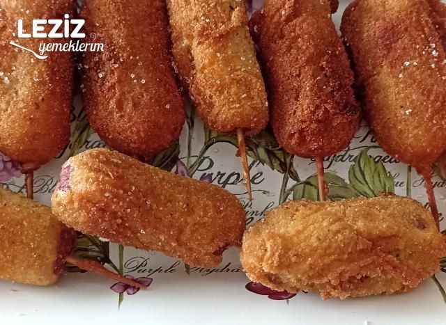 Kore Usulü Sosis (Korean Hot Dog)