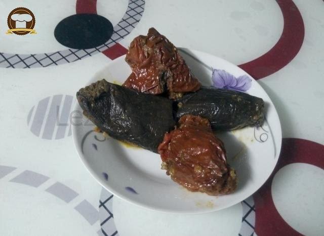 Kuru Patlıcan Ve Biber Dolması