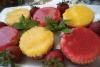 Portakallı Ve Çilekli Cheesecake