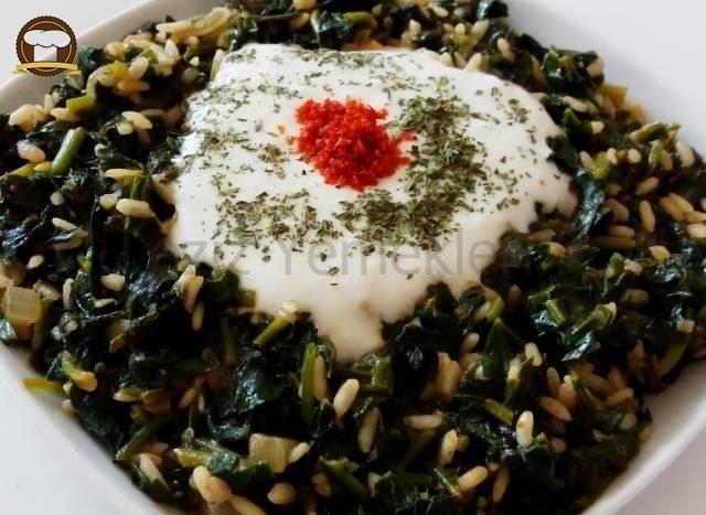 Pirinçli Ispanak Yemeği