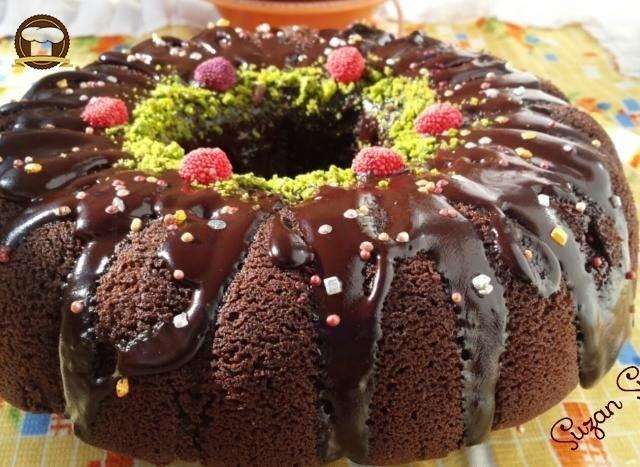 Browni Tadında Çaylı Kek