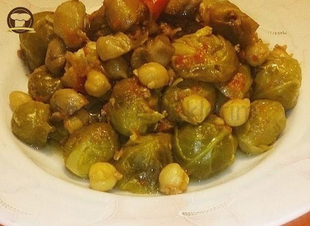 Mantarlı Nohutlu Brüksel Lahanası