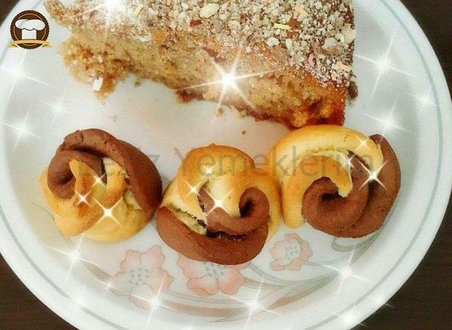 Çift Renkli Gül Kurabiyesi
