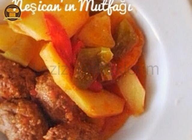 Patatesli Köfte Yemeği