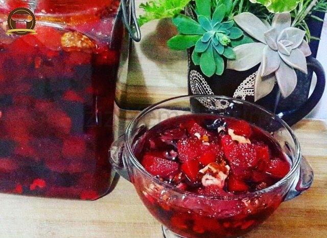 Düdüklüde Kırmızı Pancarlı Ayva Reçeli
