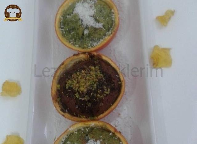 Portakal Kabuğunda Kakaolu Ve Ispanaklı Kek
