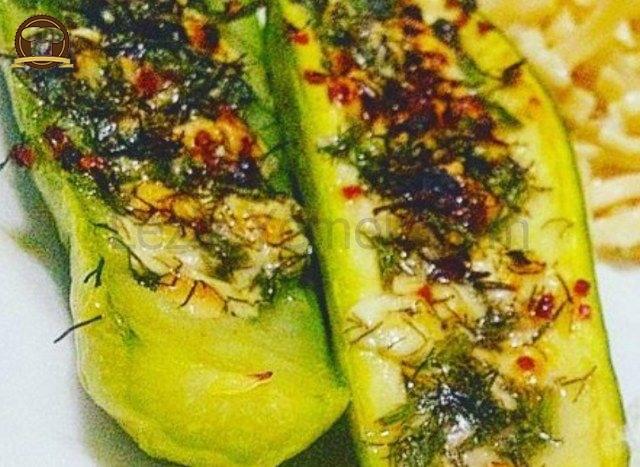 Fırında Diyet Kabak Sandalı