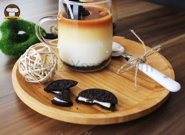 Karamel Soslu Oreolu Muhallebi