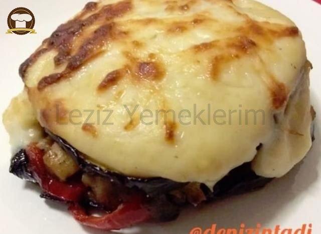 Beşamel Soslu Patlıcanlı Tavuk Kebabı