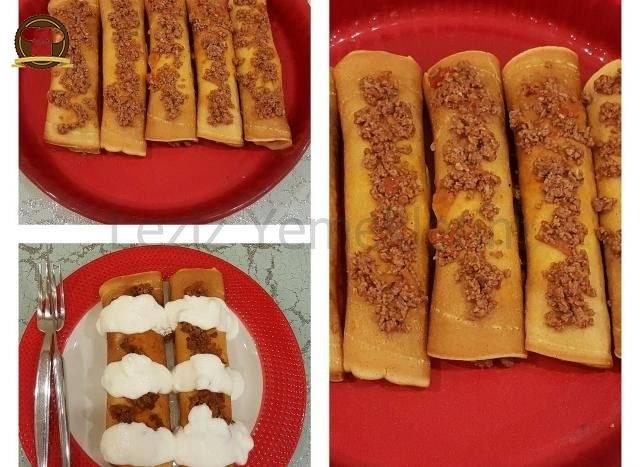 Kıymalı Krep Sarma