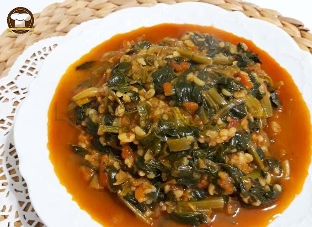 Bulgurlu Ispanak Yemeği