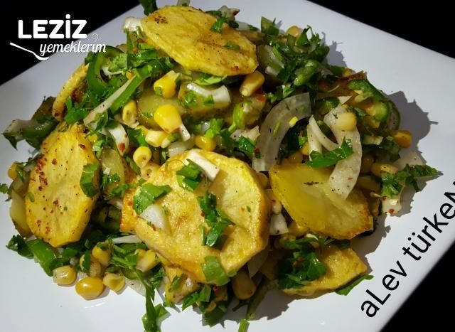 Pratik Patates Kızartması Salatası