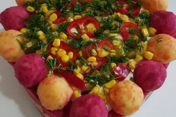 Kalp Patetes Salata
