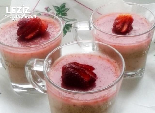 Çilekli Puding