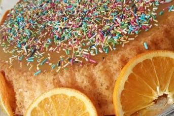 Portakal Soslu Tart Kek